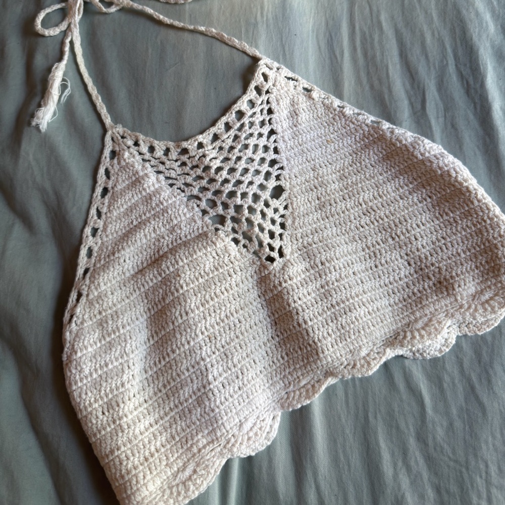 Crochet Halter Crop Top